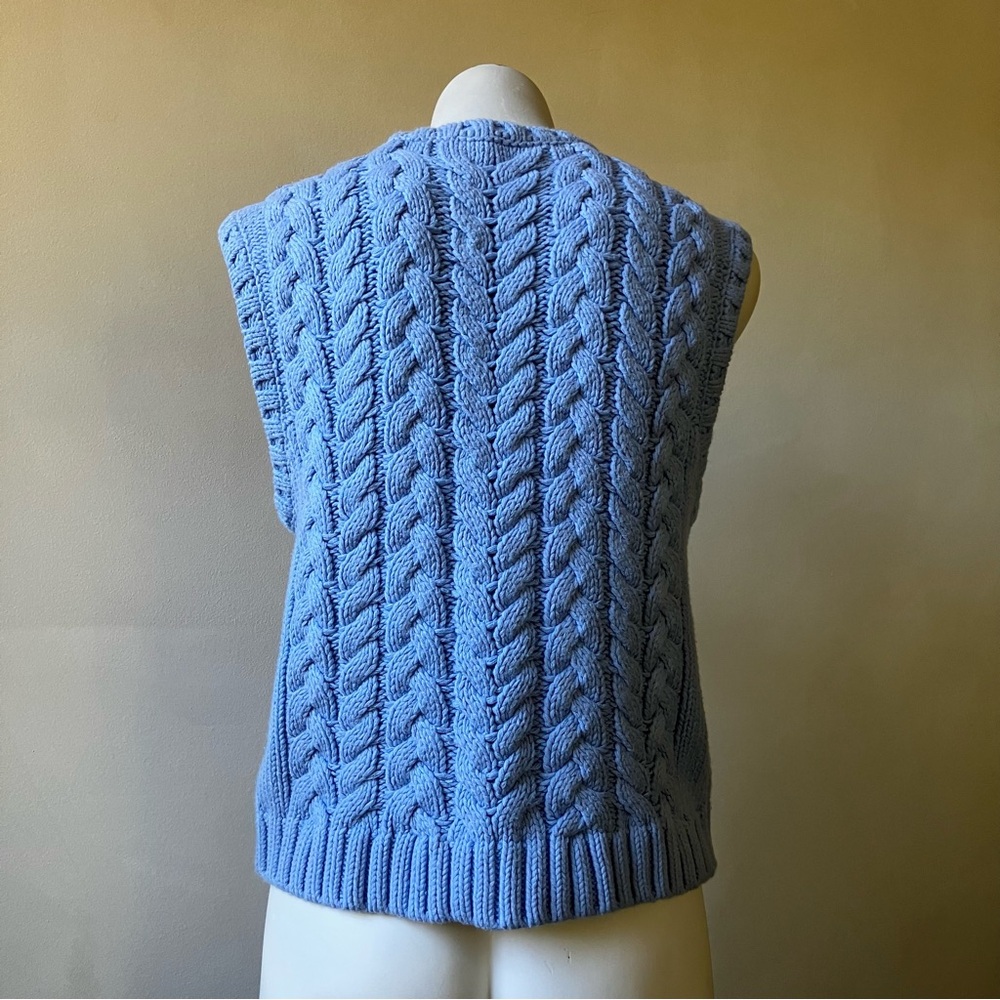 Talbots | Chunky Cable Knit Sweater Vest - Picture 4 of 7